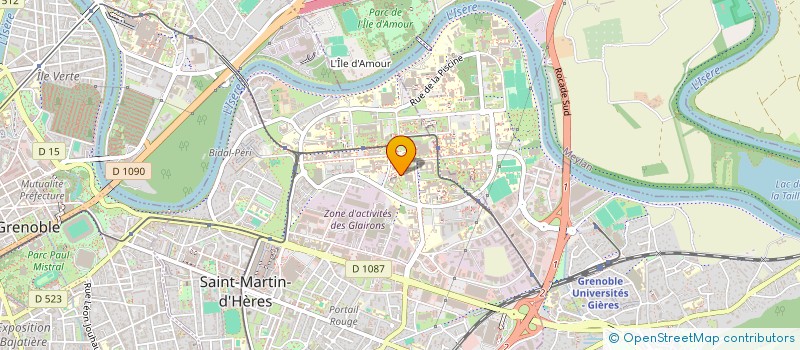 localisation de l'entreprise EVE & VOUS  SAINT-MARTIN-D'HERES