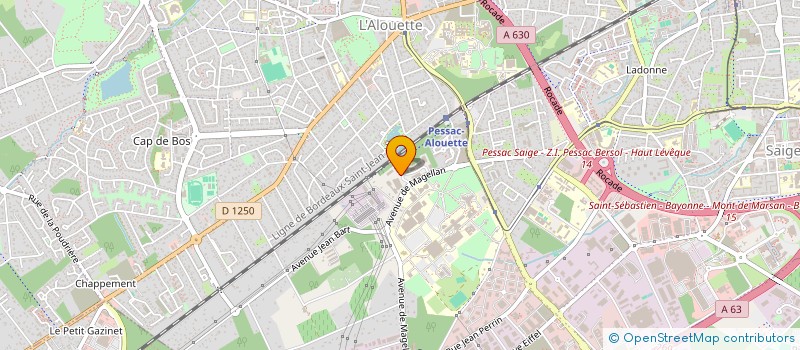 localisation de l'entreprise EVEAA à PESSAC