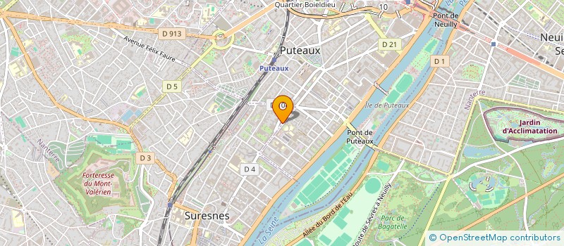 localisation de l'entreprise EVECOM EVENEMENT COMMUNICATION à SURESNES