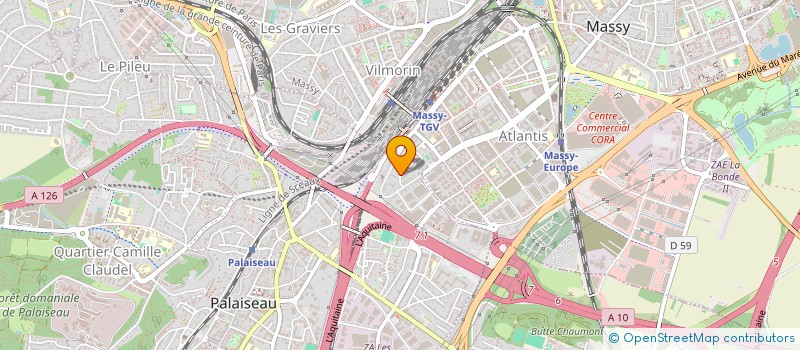 localisation de l'entreprise EVEEG à PALAISEAU
