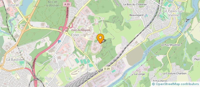 localisation de l'entreprise EVEHA INTERNATIONAL à LIMOGES