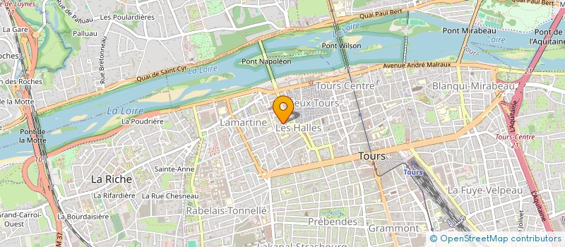 localisation de l'entreprise EVEIA  TOURS