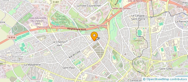localisation de l'entreprise EVEIL à CAEN