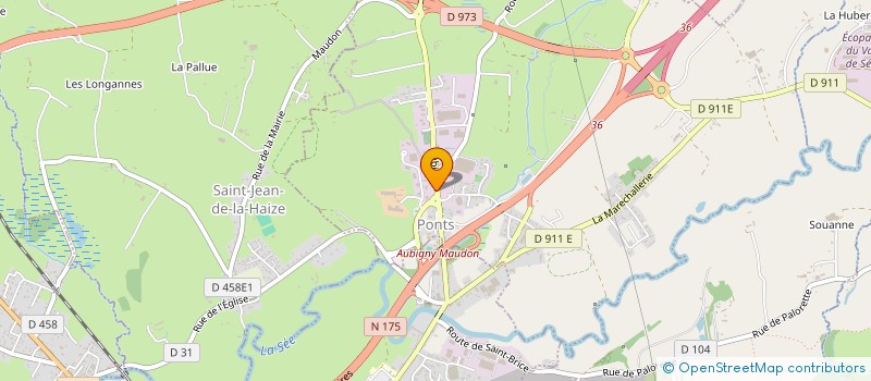 localisation de l'entreprise EVEIL  PONTS