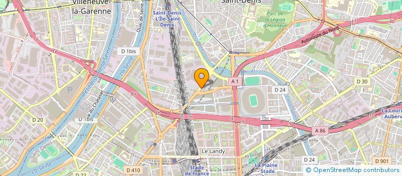 localisation de l'entreprise EVEIL  SAINT-DENIS