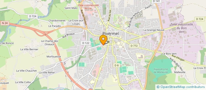 localisation de l'entreprise EVEIL A LA MUSIQUE  PLOERMEL