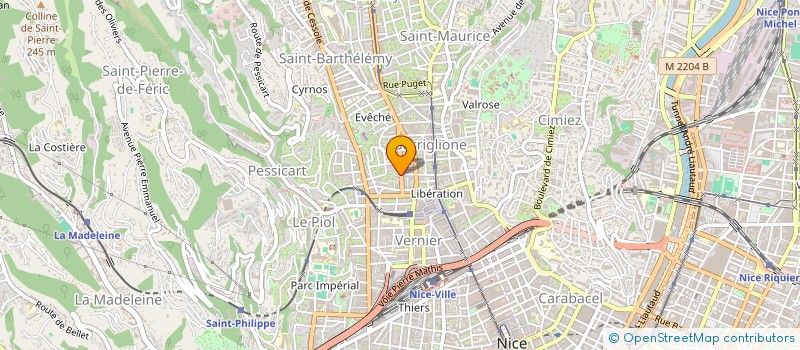 localisation de l'entreprise EVEIL AUX TECH DE REHARMONISAT ENERGETIQ à NICE
