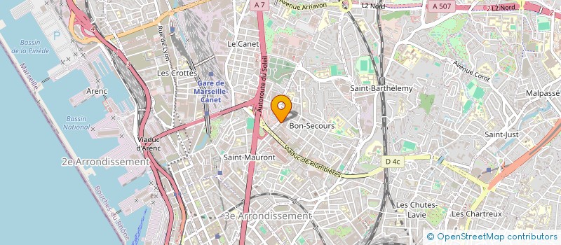 localisation de l'entreprise EVEIL BEAUTE à MARSEILLE