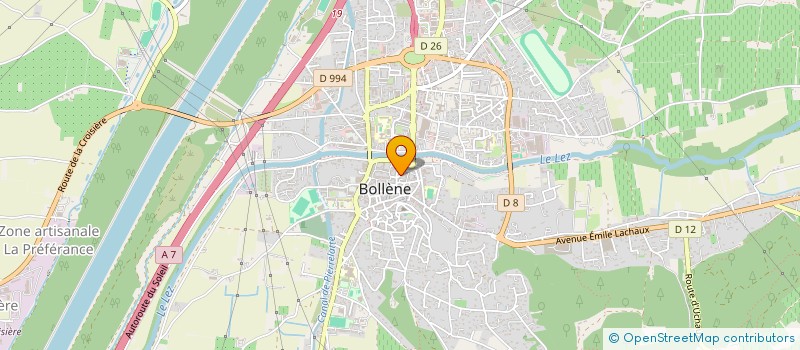 localisation de l'entreprise EVEIL & CALIN  BOLLENE