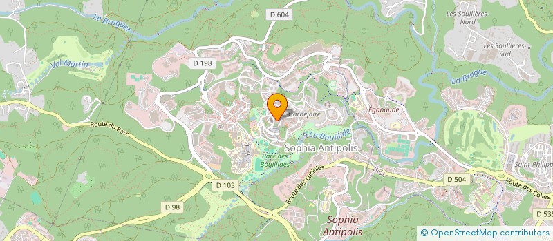 localisation de l'entreprise EVEIL & CONSEIL à VALBONNE