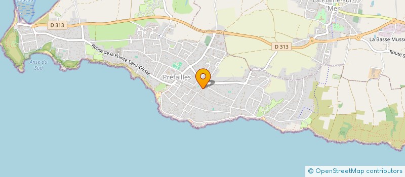 localisation de l'entreprise EVEIL DE L'OCEAN à LA PLAINE-SUR-MER