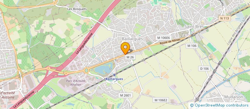 localisation de l'entreprise EVEIL ENTREPRISES à BAILLARGUES