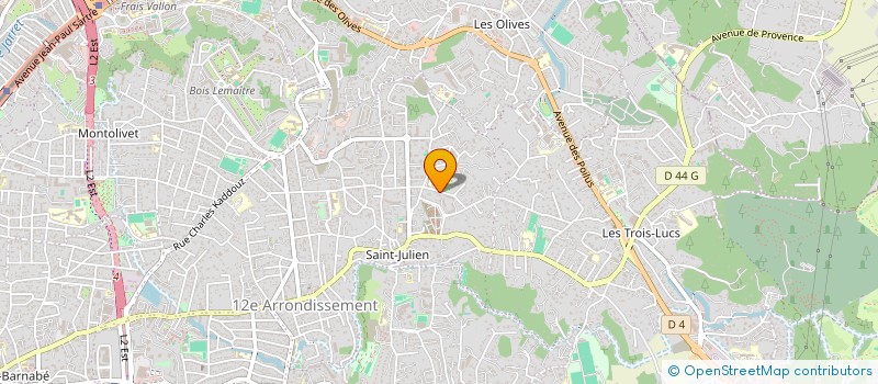 localisation de l'entreprise EVEIL ET CREATIVITE à MARSEILLE