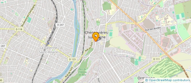 localisation de l'entreprise EVEIL ET DEVENIR à CHENNEVIERES-SUR-MARNE