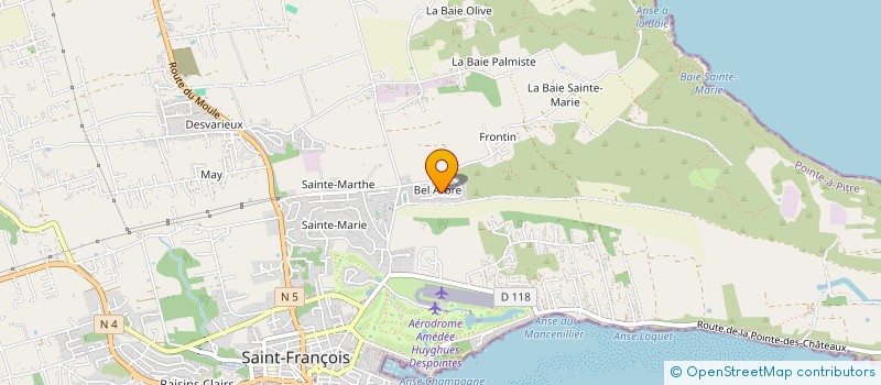 localisation de l'entreprise EVEIL ET GUERISON à SAINT-FRANCOIS