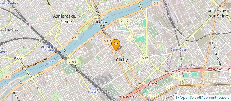 localisation de l'entreprise EVEIL ET MERVEILLES à CLICHY