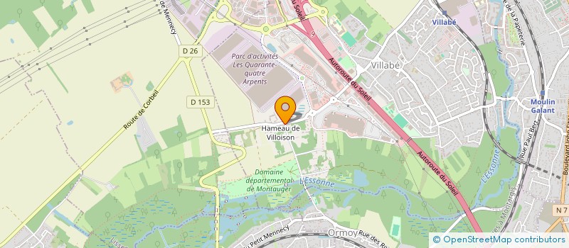 localisation de l'entreprise EVEIL ET SENS  VILLABE