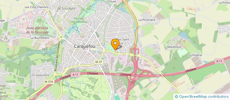 localisation de l'entreprise EVEIL ET SOINS à CARQUEFOU
