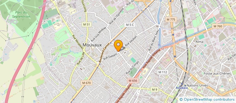 localisation de l'entreprise EVEIL FORMATION & COACHING  MOUVAUX