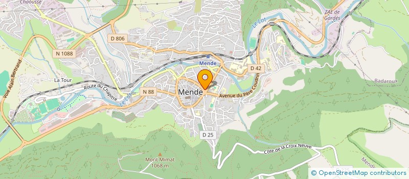 localisation de l'entreprise EVEIL MENDOIS SECTION ATHLETISME  MENDE