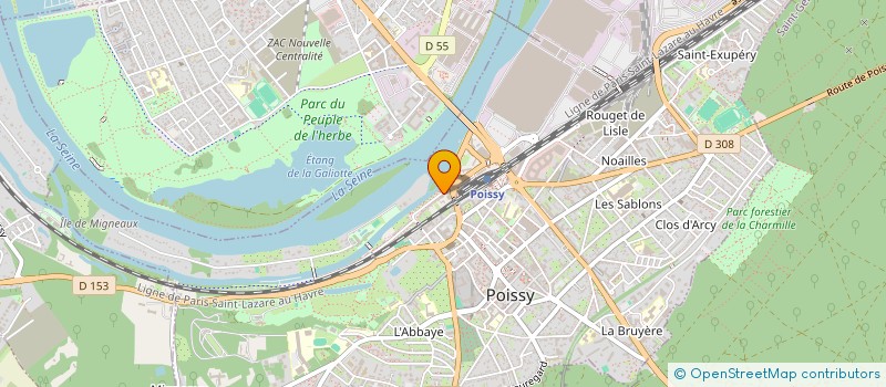 localisation de l'entreprise EVEIL O SENS à POISSY