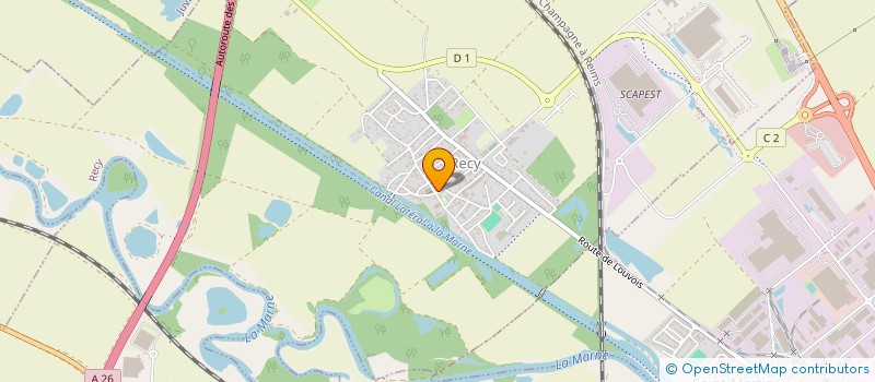 localisation de l'entreprise EVEIL RECY SAINT MARTIN  RECY