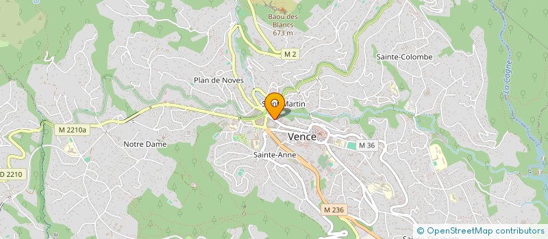 localisation de l'entreprise EVEIL SPORT SCIENCES ET MAJENIA  VENCE