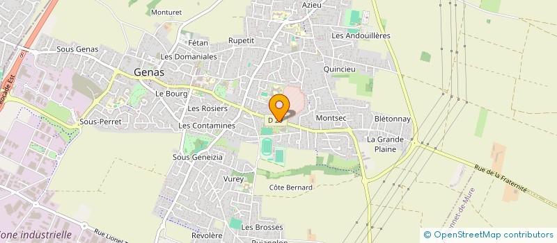 localisation de l'entreprise EVEIL SPORTIF GENAS AZIEU  GENAS