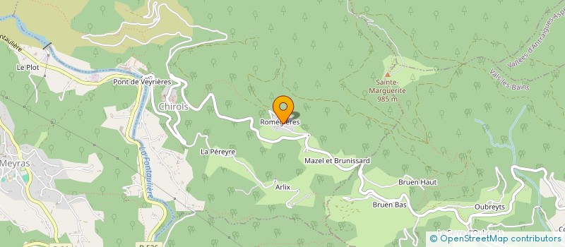 localisation de l'entreprise EVEIL SPORTIF MEYRASSIEN  MEYRAS