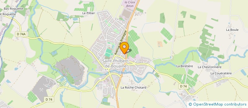 localisation de l'entreprise EVEIL TENNIS PHILBERTIN  SAINT-PHILBERT-DE-BOUAINE