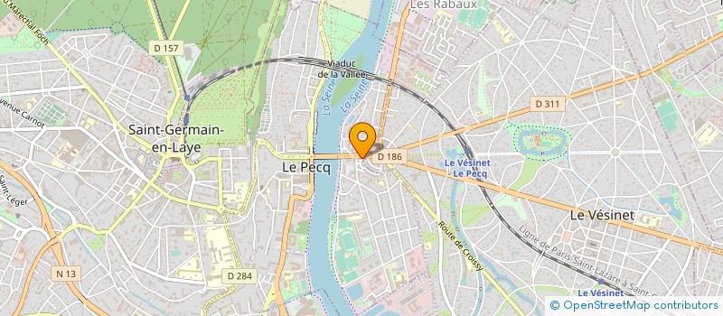 localisation de l'entreprise EVEILLARD S ET KERNEIS G  LE PECQ