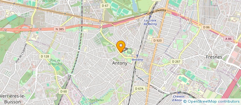 localisation de l'entreprise EVEILMUSICAL92 à ANTONY