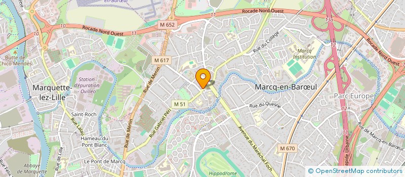 localisation de l'entreprise EVEILTOI à MARCQ-EN-BARŒUL