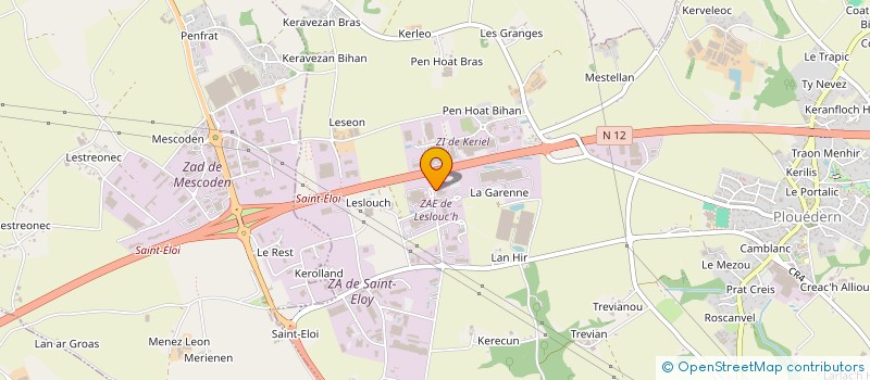 localisation de l'entreprise EVEL'UP  PLOUEDERN