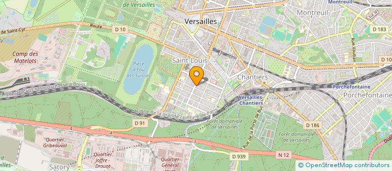 localisation de l'entreprise EVELEAN à VERSAILLES