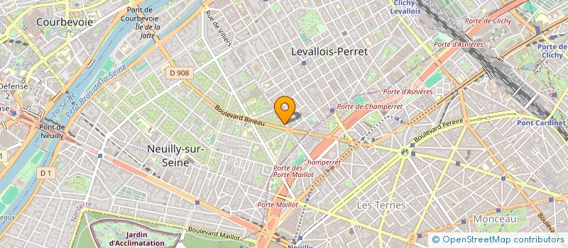 localisation de l'entreprise EVELEC à NEUILLY-SUR-SEINE