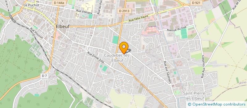 localisation de l'entreprise EVELIA  CAUDEBEC-LES-ELBEUF