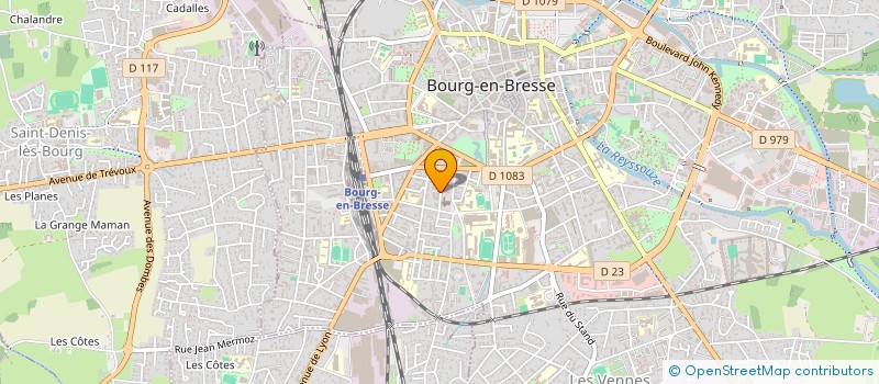 localisation de l'entreprise EVELPHAN à BOURG-EN-BRESSE