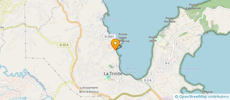 localisation de l'entreprise EVELUI à LA TRINITE