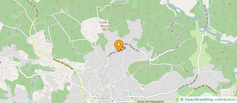 localisation de l'entreprise EVELYN  LORGUES