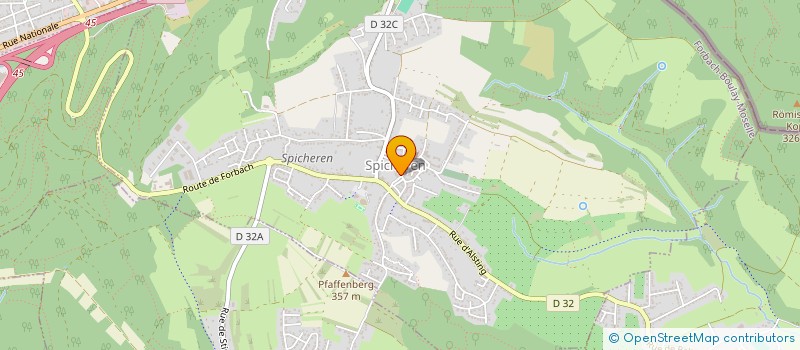 localisation de l'entreprise EVELYNE COIFFURE  SPICHEREN