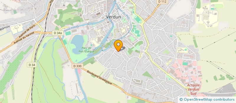 localisation de l'entreprise EVELYNE-ELISE à VERDUN