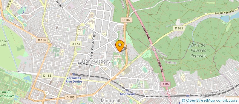 localisation de l'entreprise EVELYNE JULIENNE à VERSAILLES