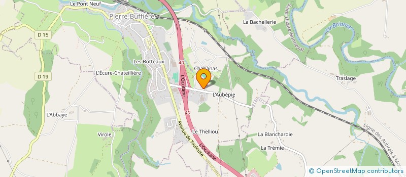 localisation de l'entreprise EVELYNE LAURENCON à SAINT-HILAIRE-BONNEVAL