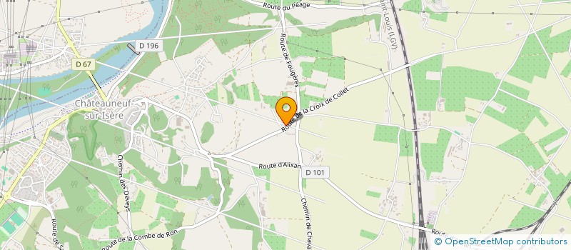 localisation de l'entreprise EVEM à CHATEAUNEUF-SUR-ISERE