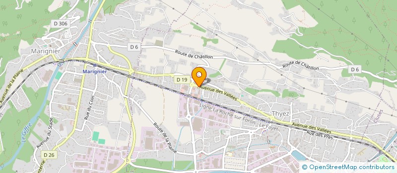 localisation de l'entreprise EVEMART à THYEZ