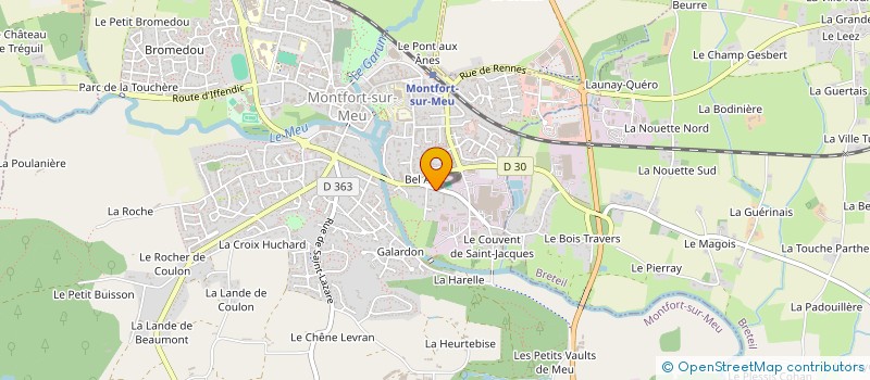 localisation de l'entreprise EVEMCA  MONTFORT-SUR-MEU