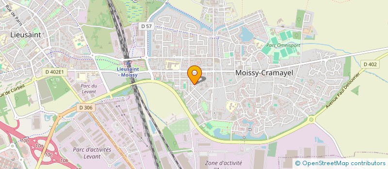 localisation de l'entreprise EVEMY à MOISSY-CRAMAYEL