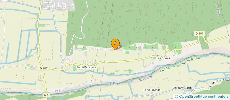 localisation de l'entreprise EVEN  ORAISON