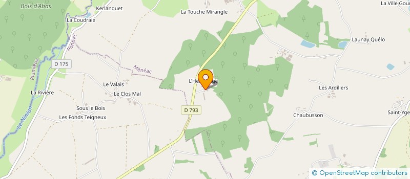 localisation de l'entreprise EVEN à MENEAC